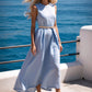 【S-2XL】👗Elegáns egyszínű ruha övvel