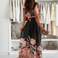 【S-2XL】🌺Női elegáns nyomtatott V-nyakú ruhák