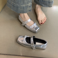 🎀Elegant Women's Square-Toe Flat Mary Janes Shoes with Buckle & Bow Detail