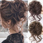 💗1+1 INGYEN + AJÁNDÉK! Göndör kontyba való scrunchie hajhosszabbító – rendezetlen fürtökre 💗