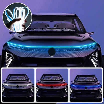 Autóhasználatra szánt LED nappali menetfények és dekorációs világítás – Motorháztető- és hűtőmaszk-kivilágítás indulásvizsgáló funkcióval