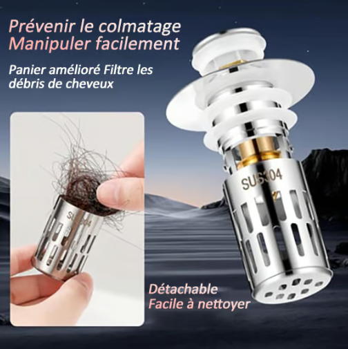 🥰 Rozsdamentes acél lefolyószűrő (Vásárolj 2-t, kapj 1-et ingyen!)