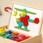 🎅🎁 A tökéletes karácsonyi ajándék! 🎄 Mágneses mintákkal ellátott fa puzzle készlet 🧠🧩