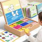🎅🎁 A tökéletes karácsonyi ajándék! 🎄 Mágneses mintákkal ellátott fa puzzle készlet 🧠🧩