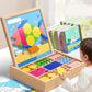 🎅🎁 A tökéletes karácsonyi ajándék! 🎄 Mágneses mintákkal ellátott fa puzzle készlet 🧠🧩
