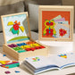🎅🎁 A tökéletes karácsonyi ajándék! 🎄 Mágneses mintákkal ellátott fa puzzle készlet 🧠🧩