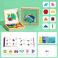 🎅🎁 A tökéletes karácsonyi ajándék! 🎄 Mágneses mintákkal ellátott fa puzzle készlet 🧠🧩