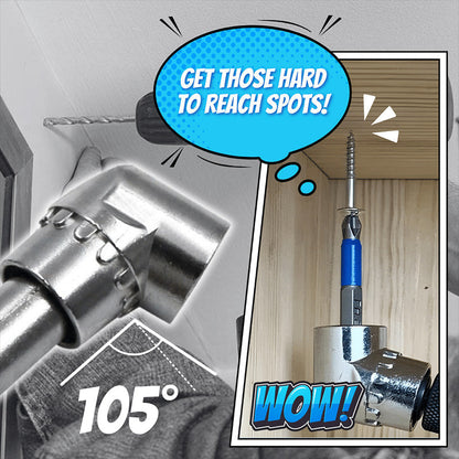 🔧 105 fokos derékszögű fúróadapter 🌿👨‍🔧