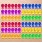 🌈👶 Kézi felfújható könnyen kezelhető! Újrafelhasználható, szórakoztató és kreatív játék