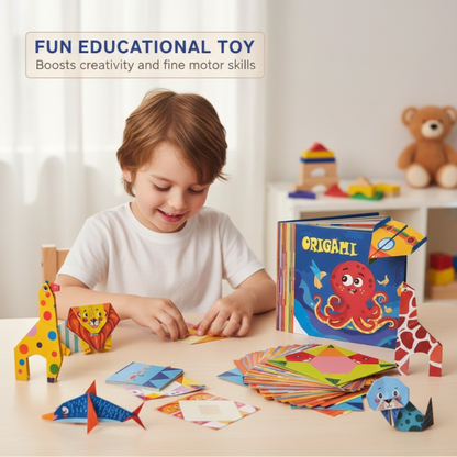 🧠 Fokozza gyermeke agyi teljesítményét egy szórakoztató, saját kezűleg elkészíthető origami készlettel! ✂️🎨 (3–8 éves korig)”