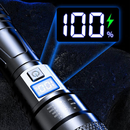 🔦LED erős fényű behúzható zseblámpa