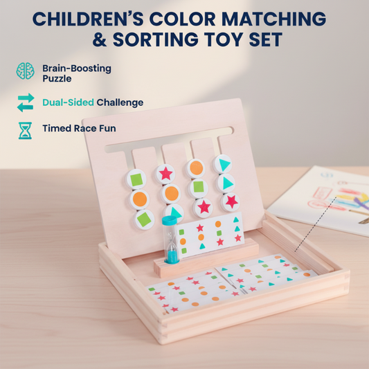 Gyerekeknek színillesztésre és szortírozásra szolgáló játékkészlet