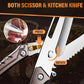 Szakács szintű 6-in-1 sokoldalú konyhai olló