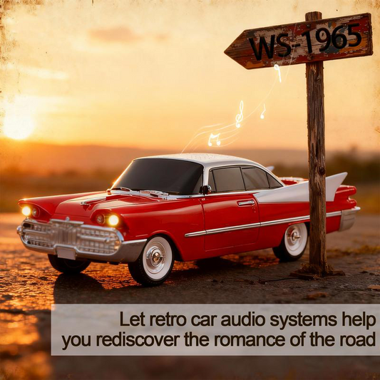 🔥Retró Autómodell Bluetooth Hangszóró FM Rádióval