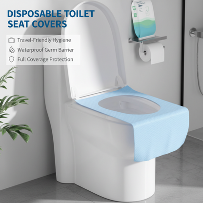 🚽1+1 ingyen⏰Eldobható, vízálló WC-ülőkehuzat-csomag✨
