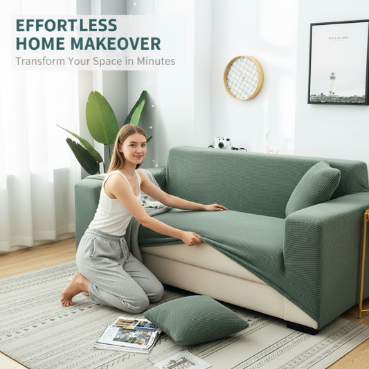 🛋️✨ Jacquard kötött, rugalmas kanapéhuzat