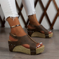 👡✨ Női, nyitott orrú, magas sarkú platform szandál ☀️
