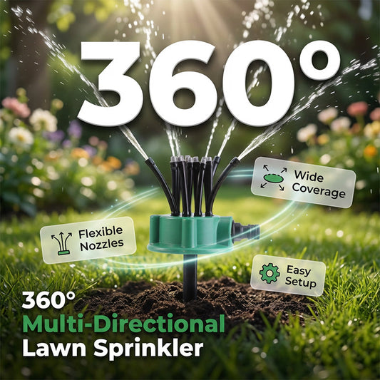💧🌿 360°-os lefedettségű, precíziós kerti öntöző