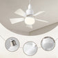 💡 Új E27 ventilátoros mennyezeti lámpa – kis kivitel | 2 az 1-ben, könnyű szerelés – Utánvét 📦