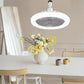 💡🌀LED VENTILÁTOR TÁVIRÁNYÍTÓVAL – CSENDES, 3 SZÍN, 3 SEBESSÉG