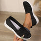 Női légáteresztő hálós slip-on sétacipő