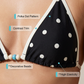 Polka dots mintás, hátsó nyaknál megkötős bikini szett 👙