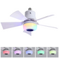 🌈Intelligens mennyezeti ventilátor világítással, RGB-vel és Bluetooth-hangszóróval