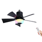 🌈Intelligens mennyezeti ventilátor világítással, RGB-vel és Bluetooth-hangszóróval