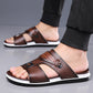 Férfi műbőr slip-on szandál 👞