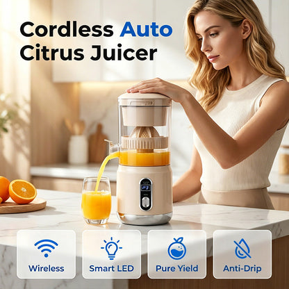 Hordozható vezeték nélküli elektromos citrusprés 🍊