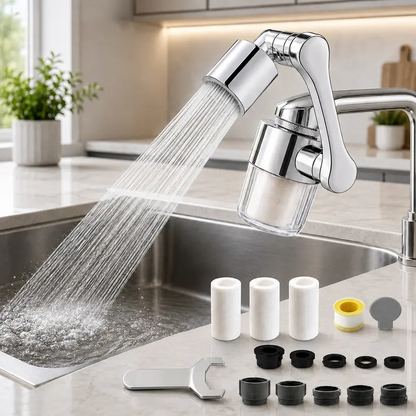 🚰✨FORGATHATÓ CSAPHOSSZABBÍTÓ MIKRONOS SZŰRŐVEL – TISZTA VÍZ, KÉNYELMES HASZNÁLAT