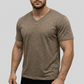 Κλασικό ανδρικό T-shirt με V-neck για καθημερινή χρήση