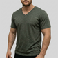 Κλασικό ανδρικό T-shirt με V-neck για καθημερινή χρήση