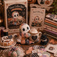 🧵👻HALLOWEENI DIY PATCHWORK KÉSZLET – KIS SZELLEMES, KREATÍV ÉS HANGULATOS