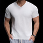 👕🌿Lélegző V-nyakú kötött póló – Könnyű, puha, egész napos kényelem