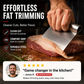🥩🔪Ergonómikus ívelt húskaparó – Kényelmes fogás, hatékony tisztítás, tartós anyag