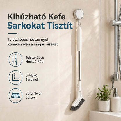 ✨🧹Multifunkciós, hosszabbítható nyélű padlósúroló kefe