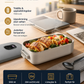 🍱 🔋 Elektromos uzsonnásdoboz USB töltéssel – Önmelegítő és könnyű – Tökéletes munkába, iskolába és utazáshoz ⚡